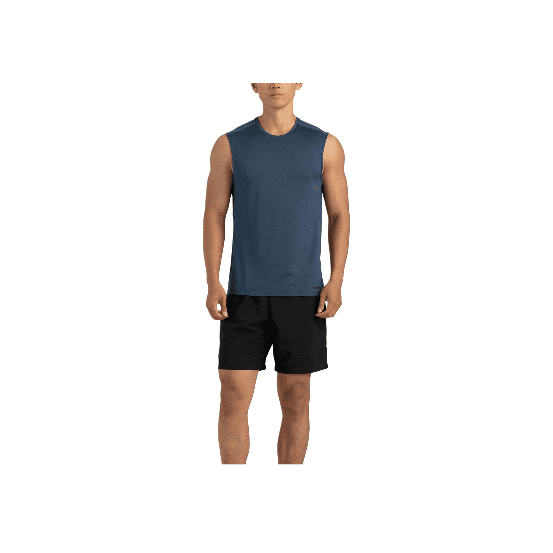 Футболка DECATHLON T-рубашка мужская чернильно-зеленая и синяя - изображение 2