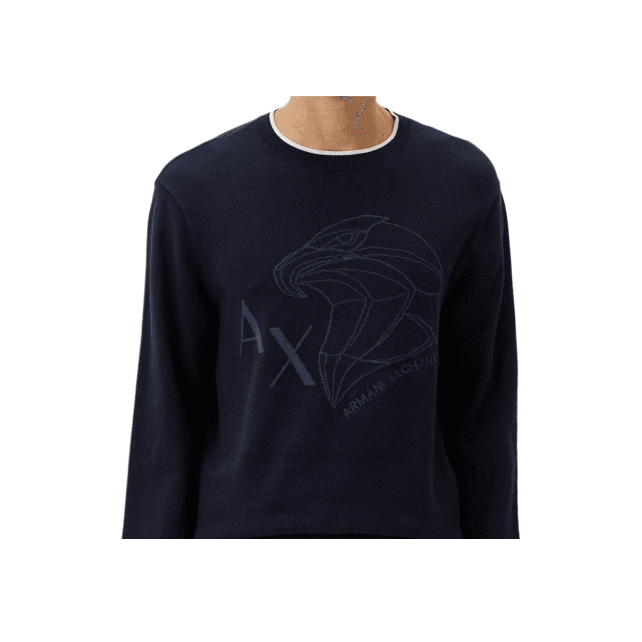 Кофта ARMANI EXCHANGE AE Свитер Мужской Синий - изображение 4