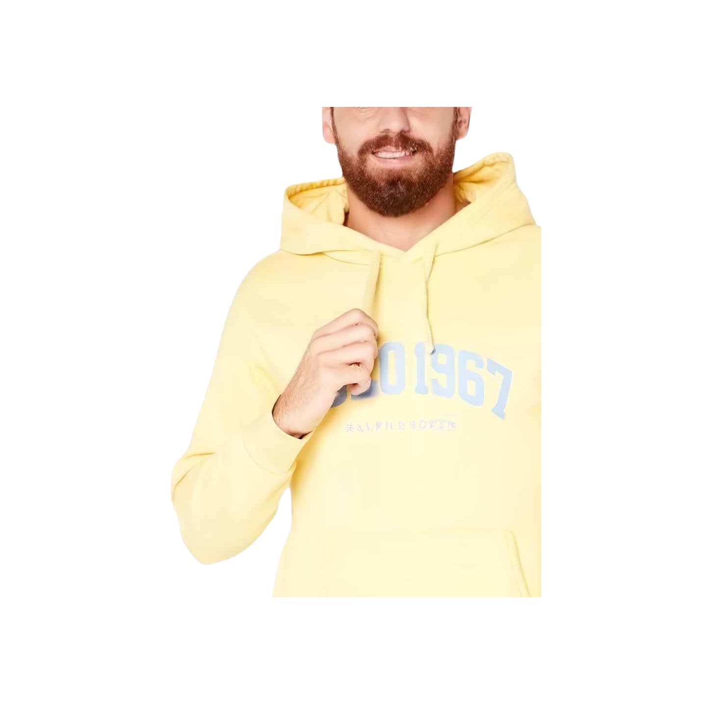 Худи Polo Ralph Lauren Худи-ханьфу Платье Мужское Светло-желтое - изображение 3