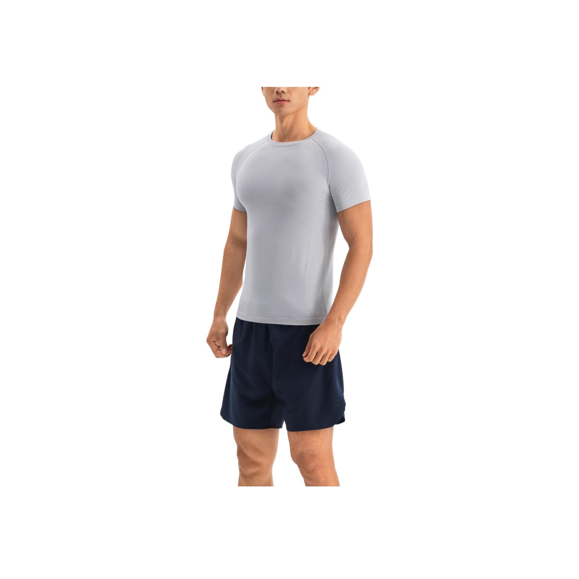 Футболка DECATHLON T-рубашка мужская жемчужно-серая - изображение 3