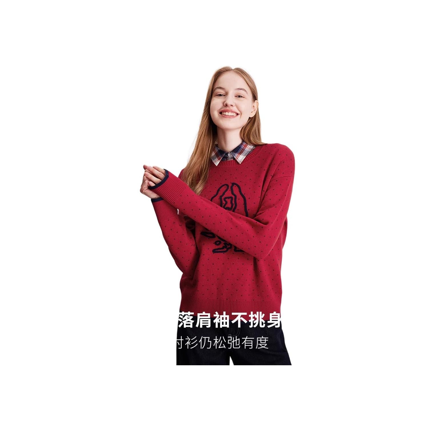 Кардиган Hush Puppies Свитер Женский Темно-Красный - изображение 2