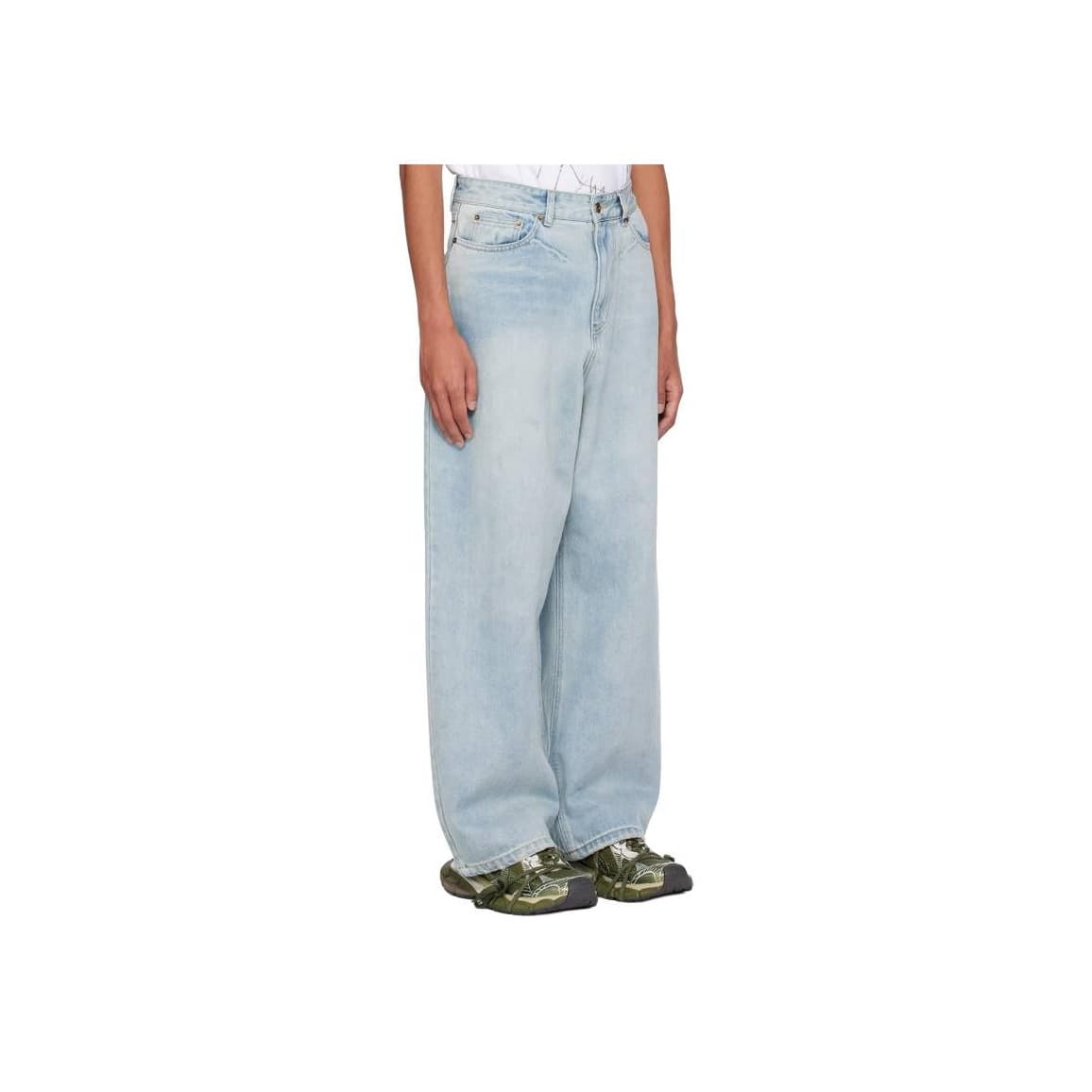 Штаны WE11DONE Blue Men's Jeans WE11DONE Синий Мужские Джинсы - изображение 3