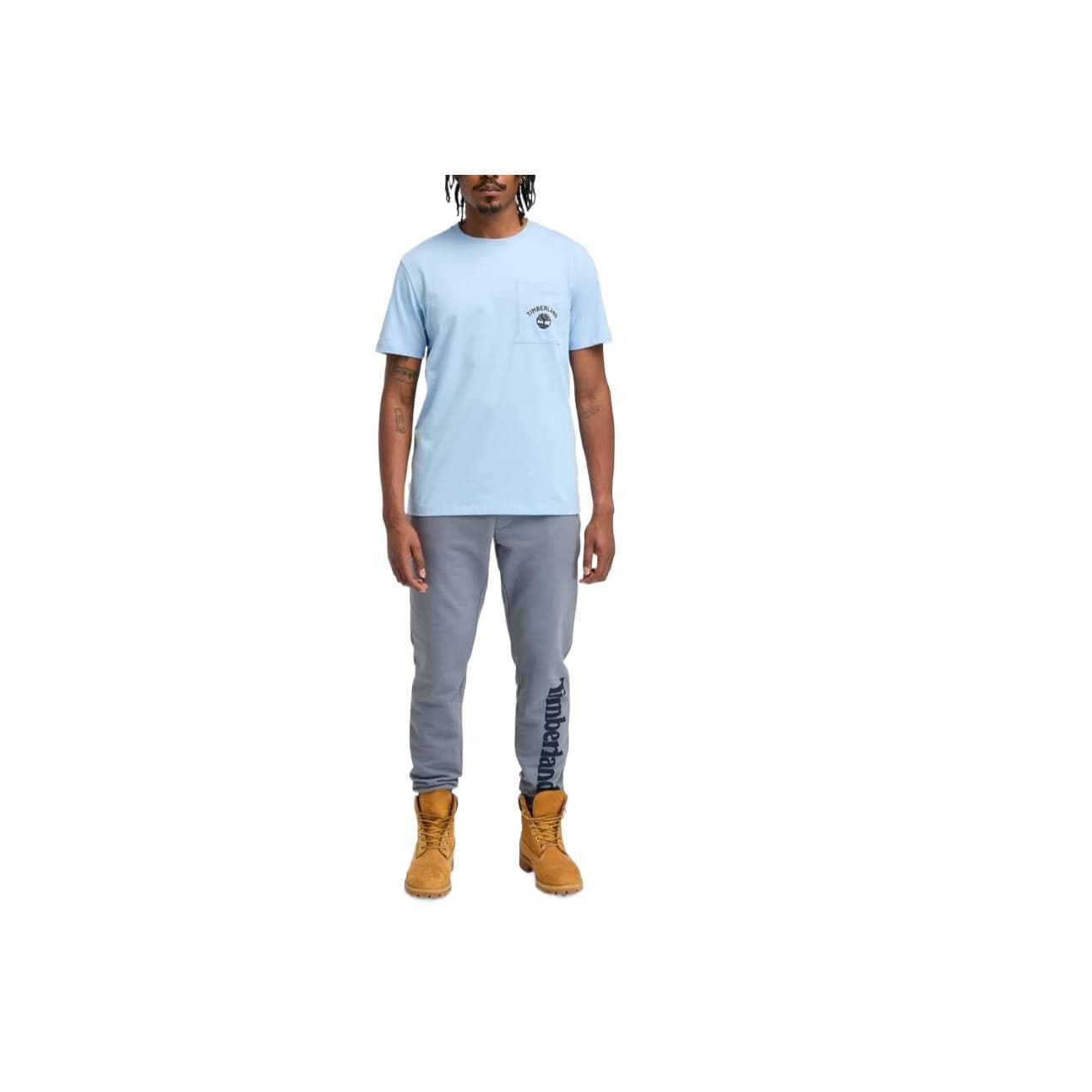 Футболка Timberland Синий Мужской T-Рубашки - изображение 3