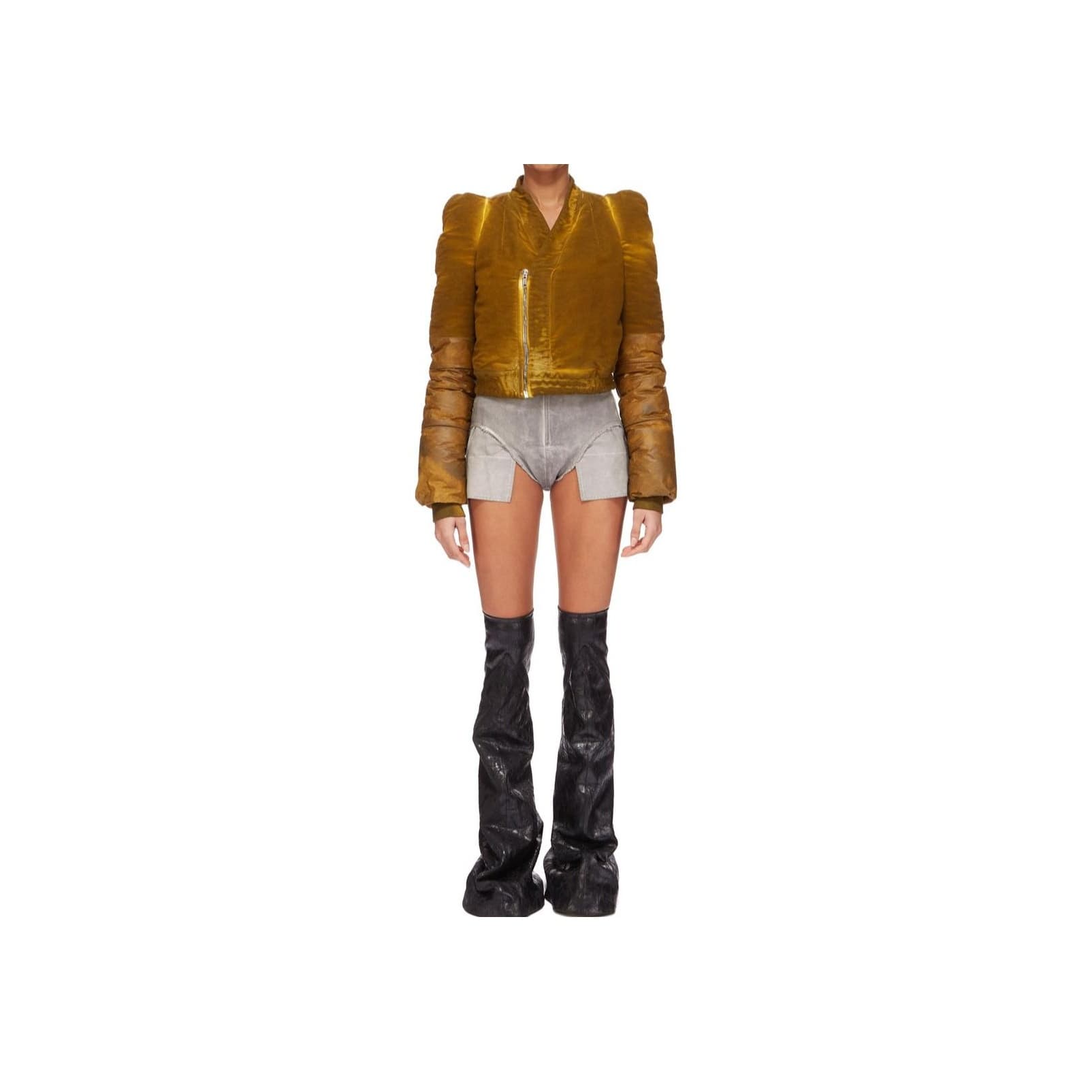 Rick Owens DRKSHDW FW24 Джинсовые шорты Женские Pearl - изображение 3
