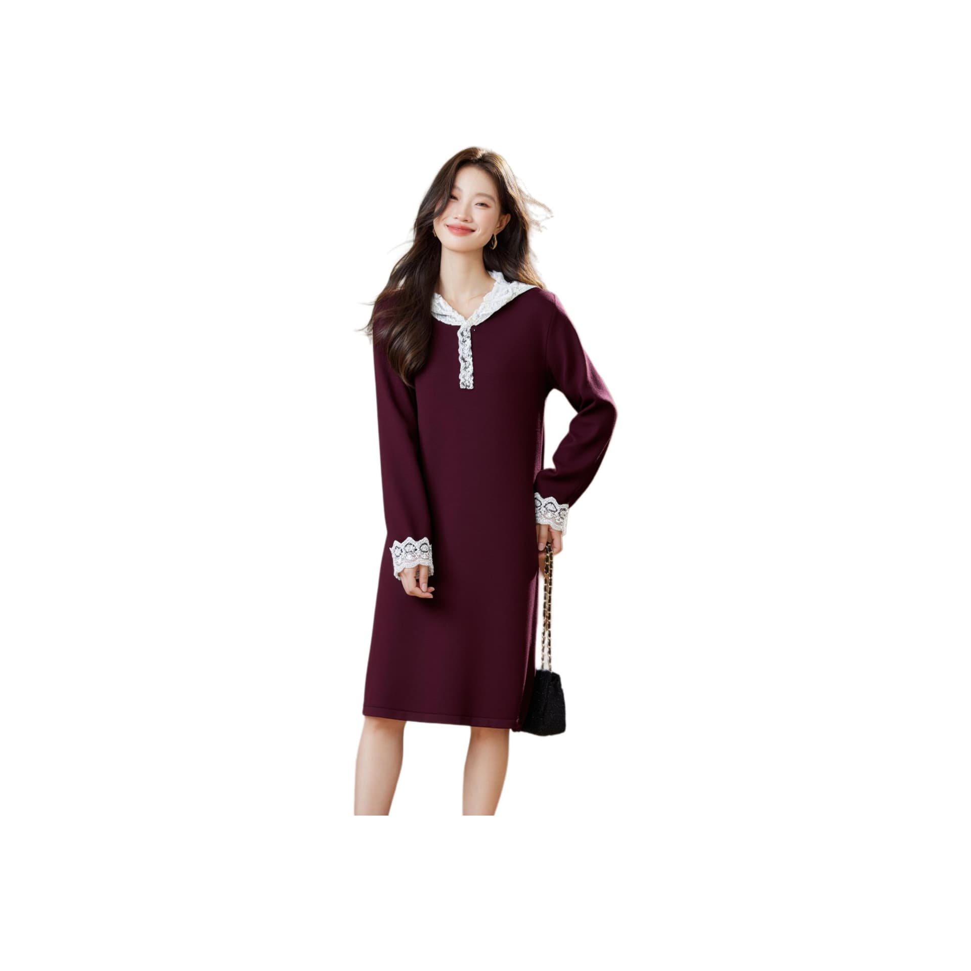 Платье PIERRE CARDIN Длинное платье с длинными рукавами для женщин - изображение 5
