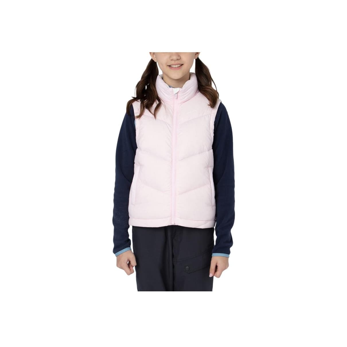 DECATHLON Пуховый жилет Нежно-розовый Детский Возраст 3-7 лет - изображение 1