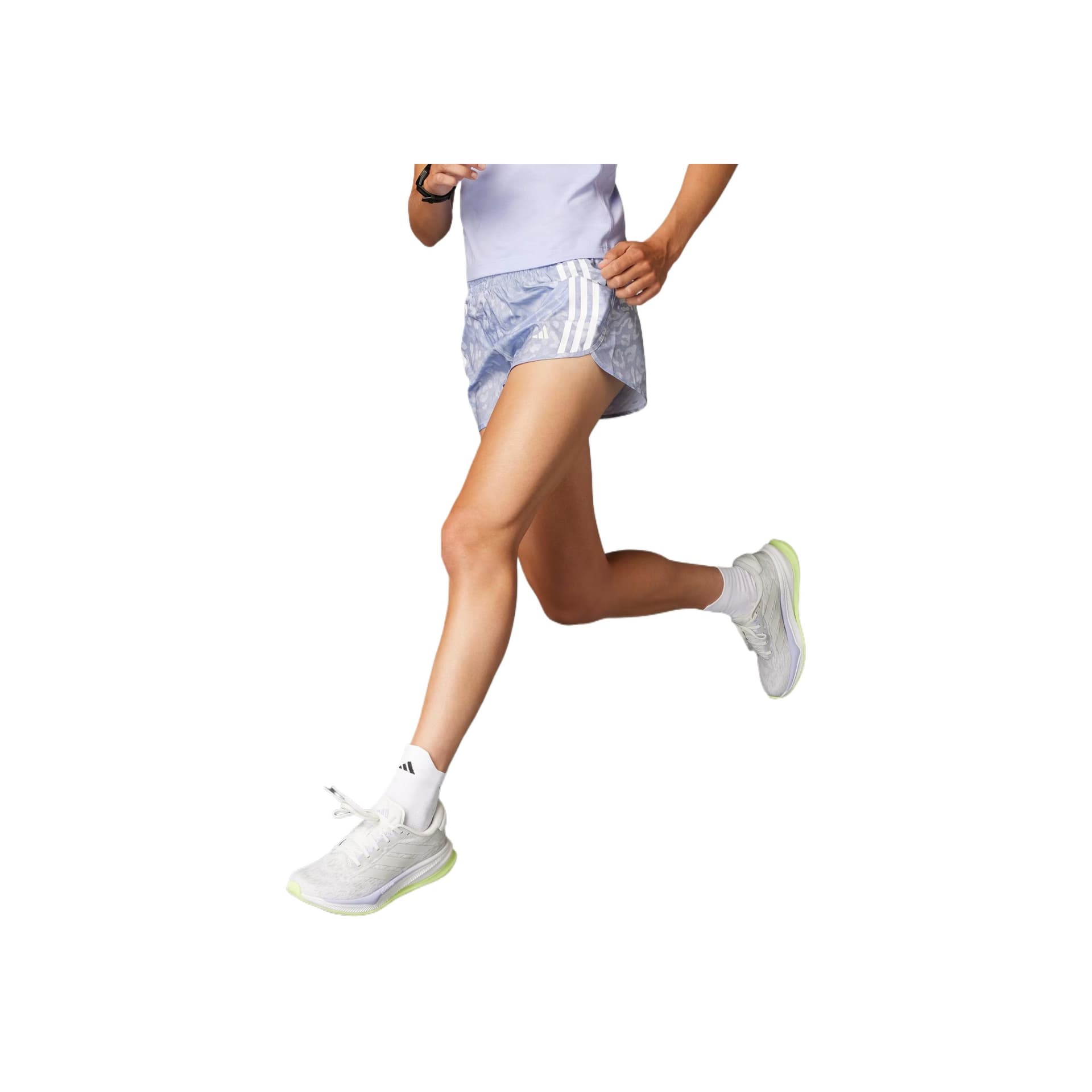 Шорты Adidas Own The RunClimacool Повседневные шорты Женские Фиолетовый Тон - изображение 1