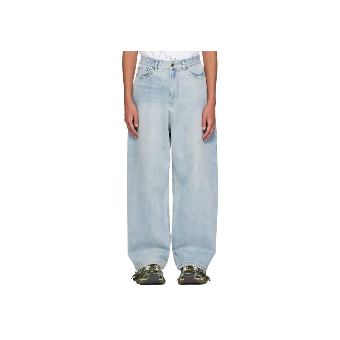Штаны WE11DONE Blue Men's Jeans WE11DONE Синий Мужские Джинсы - изображение 1