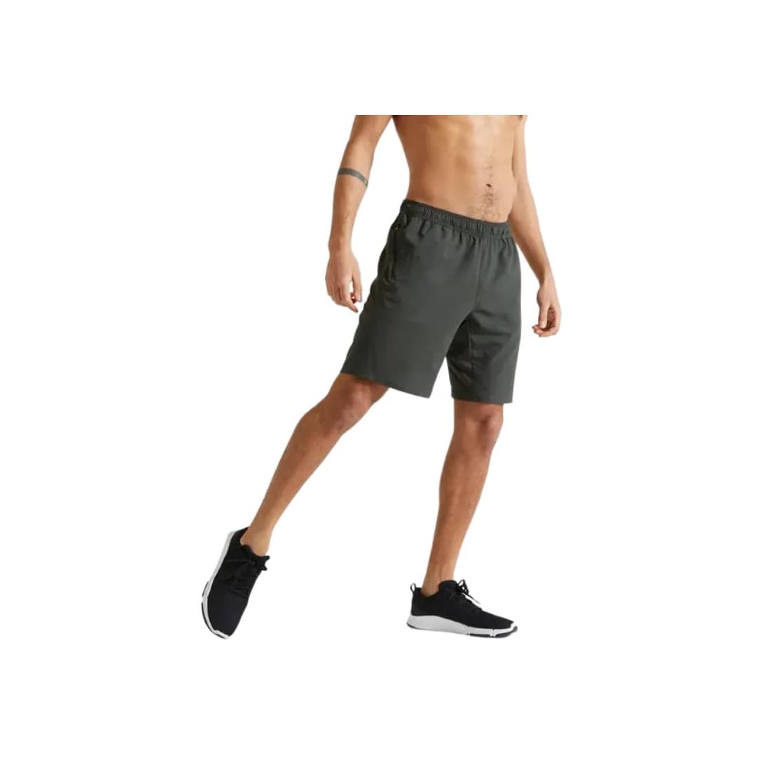 Тренировочные штаны DECATHLON DOMYOS Спортивные шорты Мужские Медно-зеленые - изображение 1