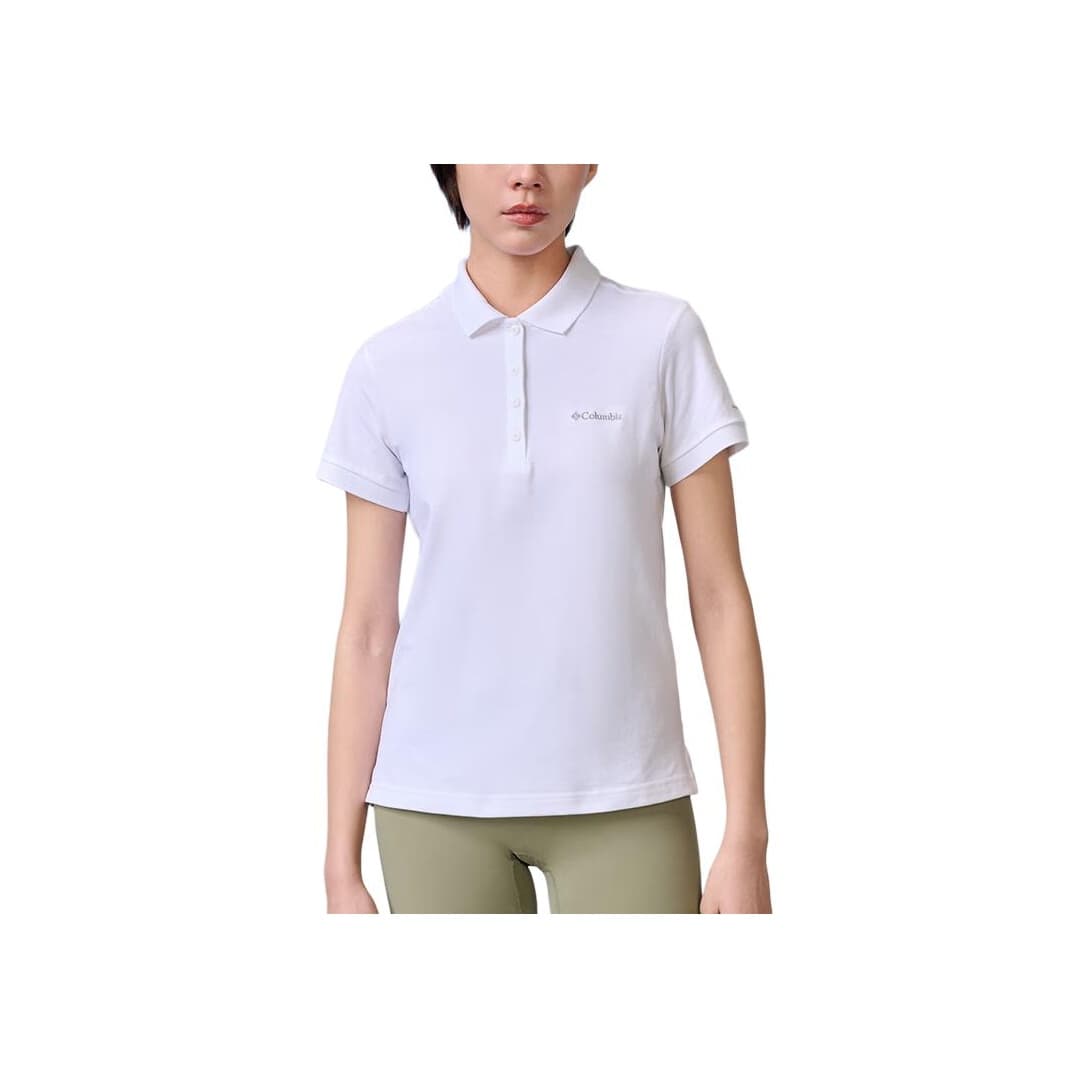 Columbia Lakeside Trail™ Твёрдый PIQUE Поло Женское Белое - изображение 1