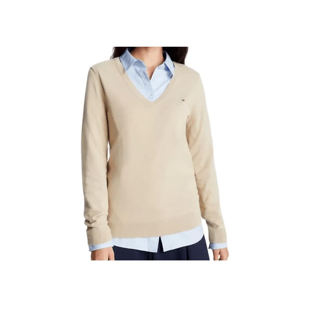 Кардиган Свитер Tommy Hilfiger женский хаки - изображение 1