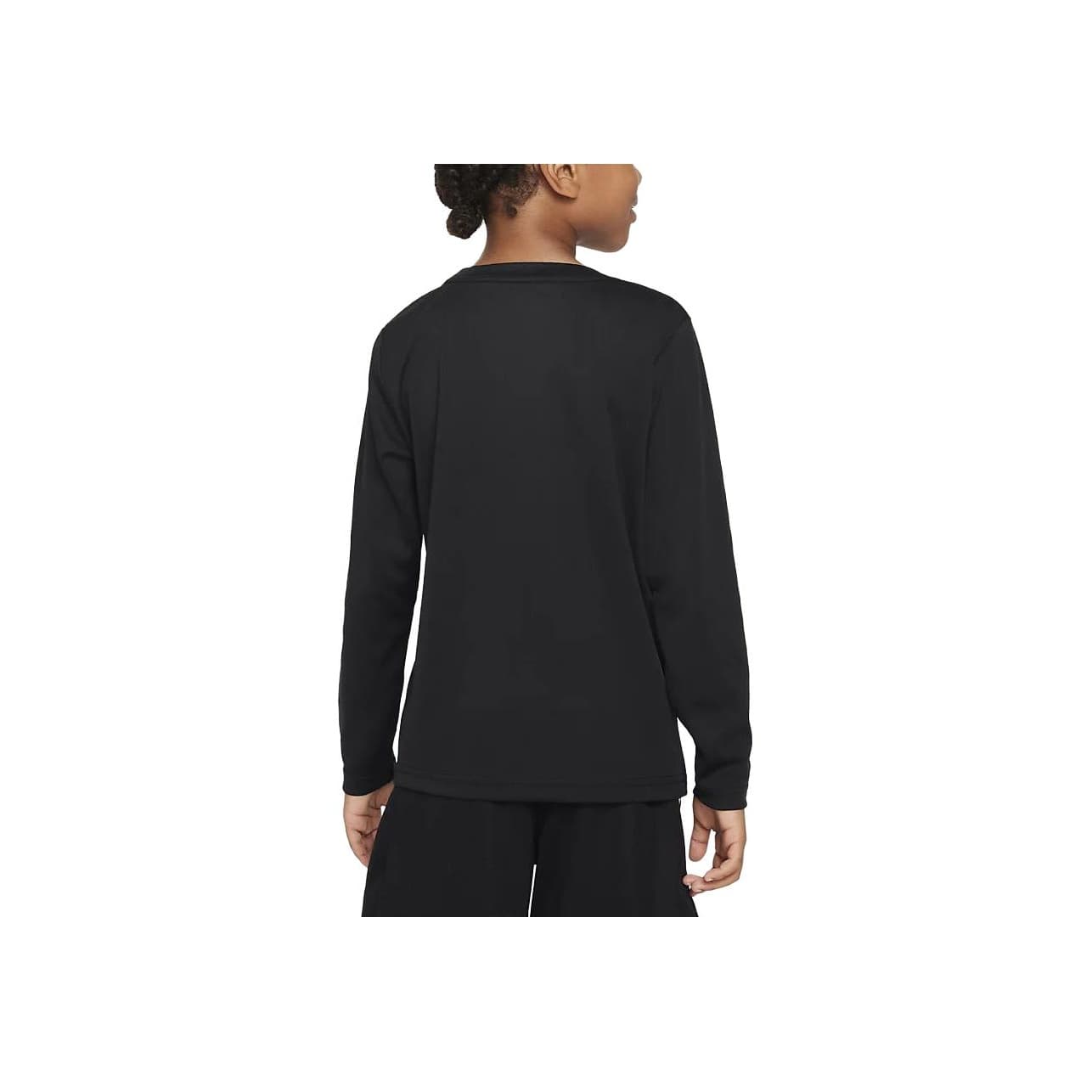 Футболка NIKE Черные Kids T-рубашки - изображение 2