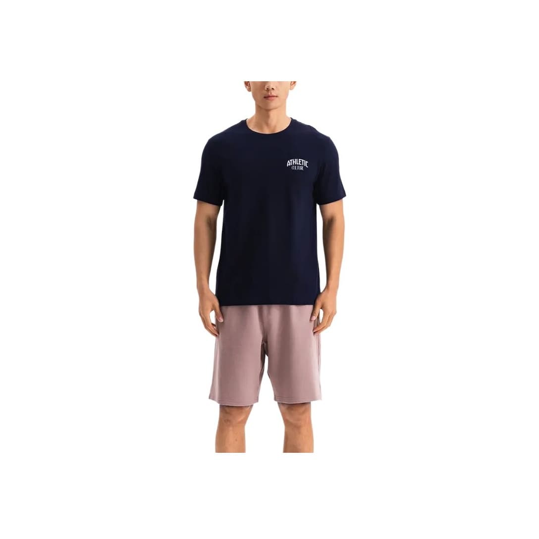 Футболка DECATHLON T-рубашка мужская синяя черная - изображение 1