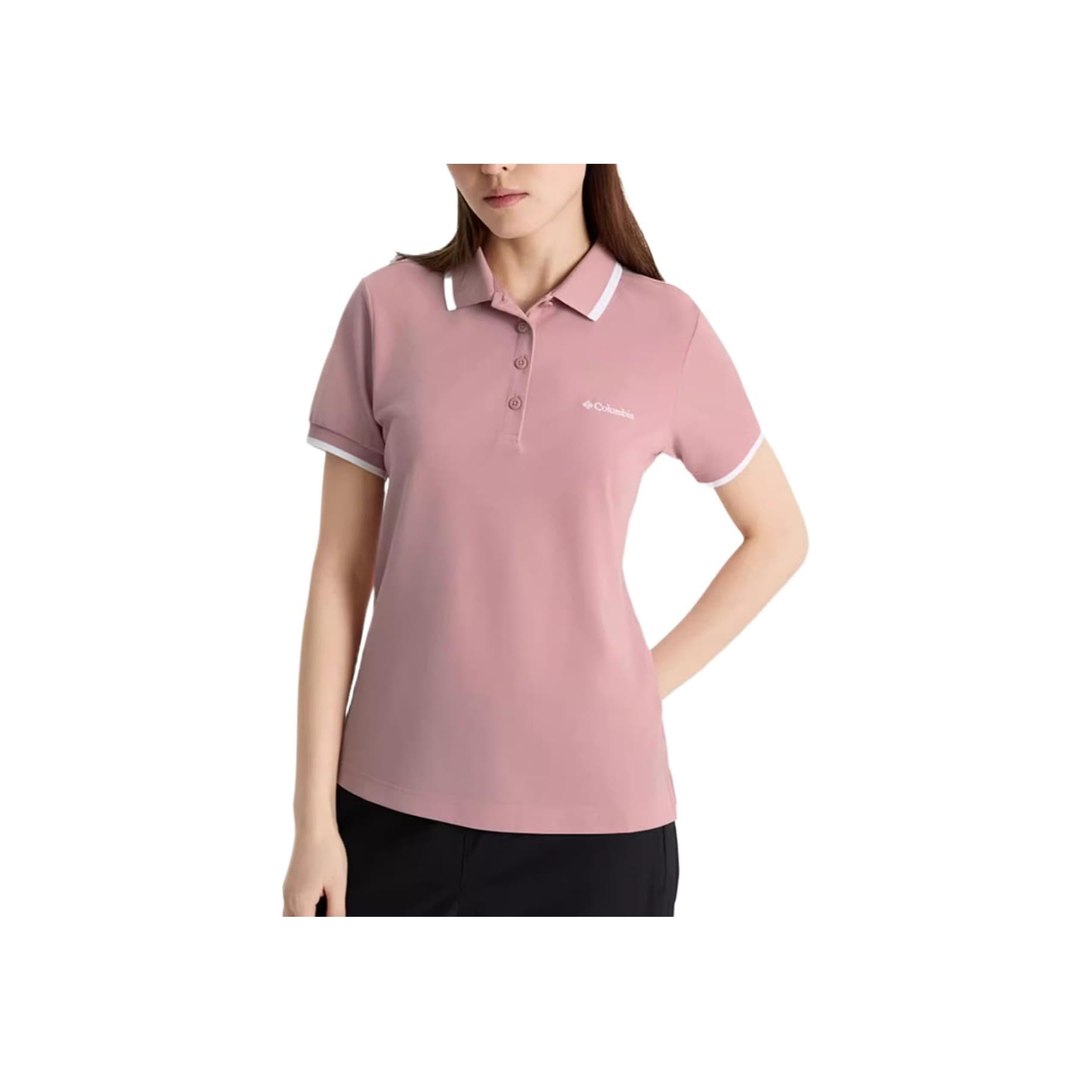 Columbia SS25 SHINNING пройдет Поло Женские Розовый - изображение 1