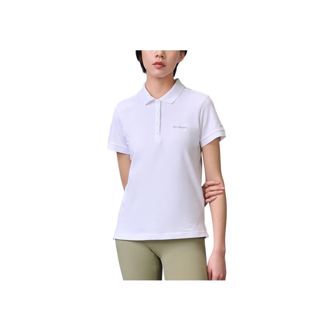Columbia Lakeside Trail™ Твёрдый PIQUE Поло Женское Белое - изображение 3