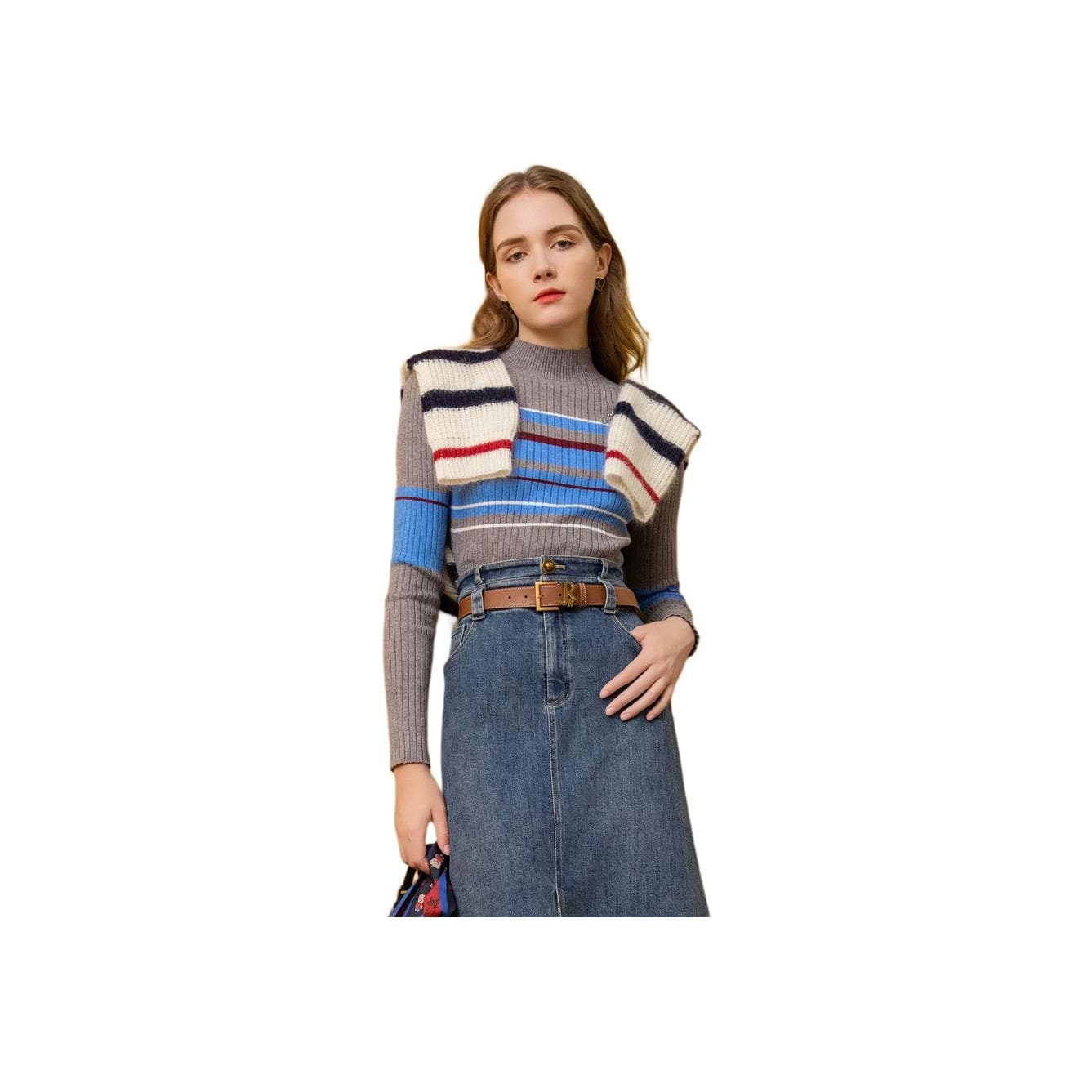 Кофта JORYAweekend Трикотаж Женский Серый - изображение 4