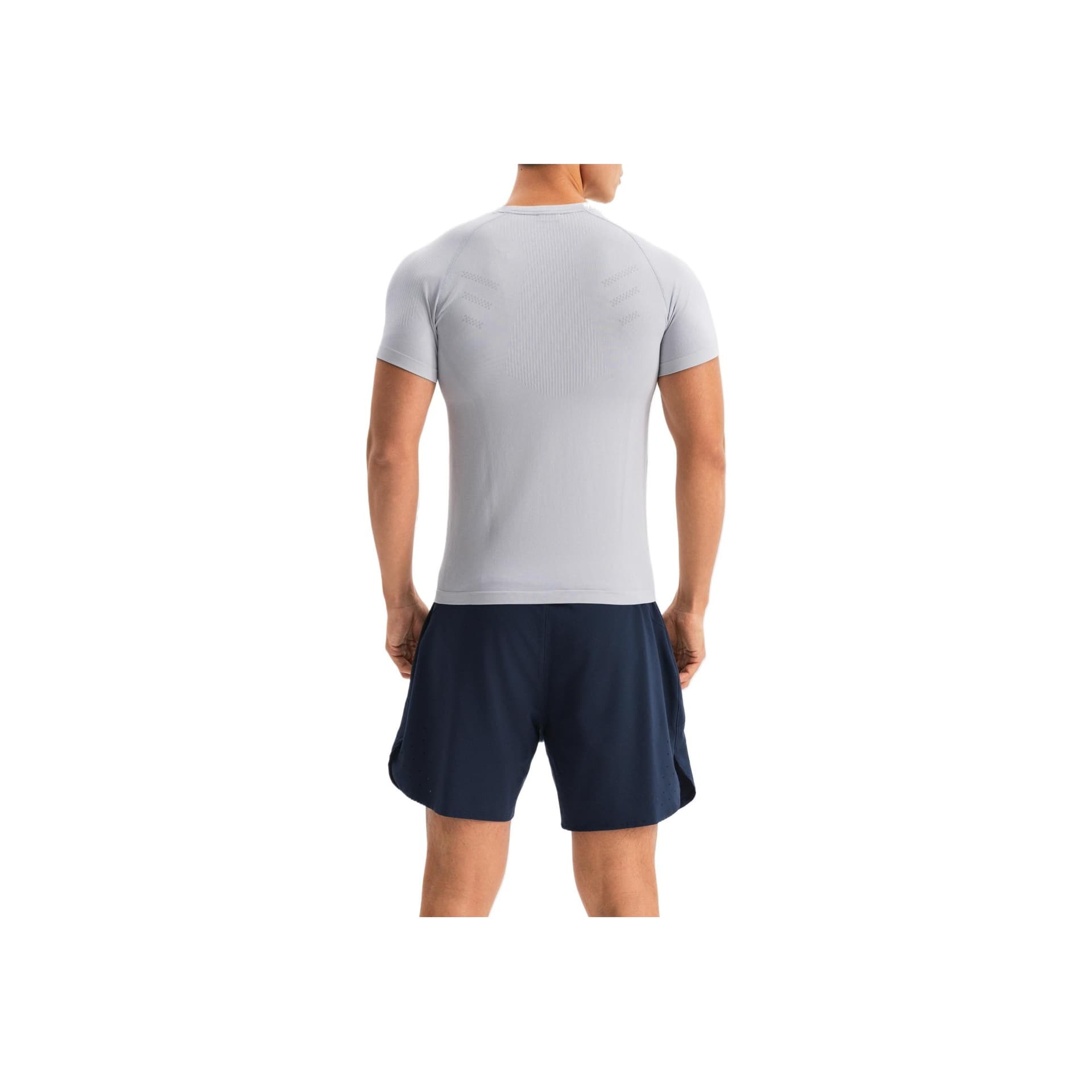 Футболка DECATHLON T-рубашка мужская жемчужно-серая - изображение 2