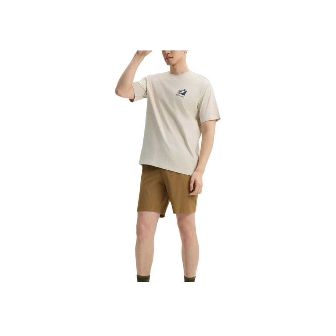Футболка Columbia Explorers Canyon T-Shirt Мужская Абрикосовая - изображение 3
