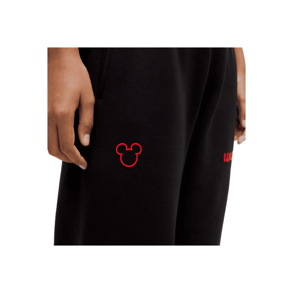 Штаны Lululemon X Disney FleeceHeavyweight Вязаные Спортивные Штаны Женские Черные - изображение 4