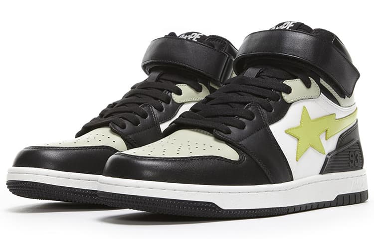 Кроссовки A BATHING APE BLOCK STA HI Black Green - изображение 2