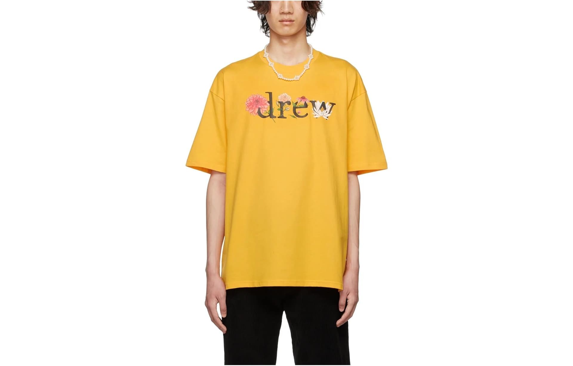 Футболка Drew House logo Golden Yellow LogoT - изображение 3