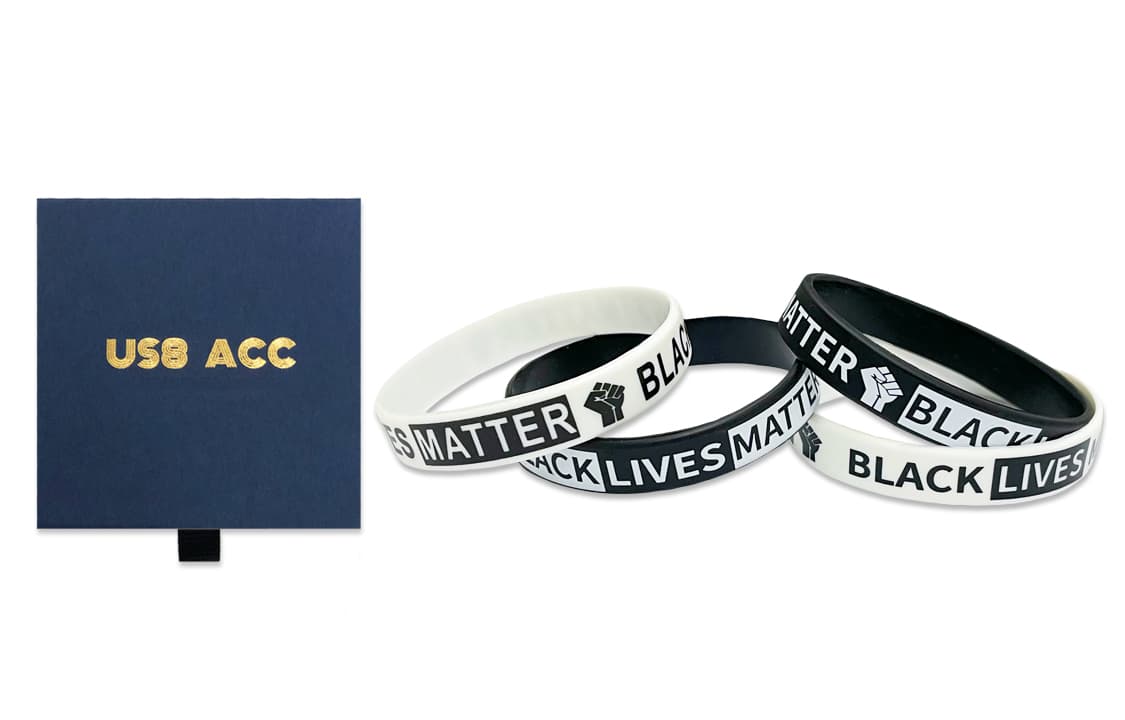 Браслет US8ACC Black Lives Matter Wristband Set - изображение 1