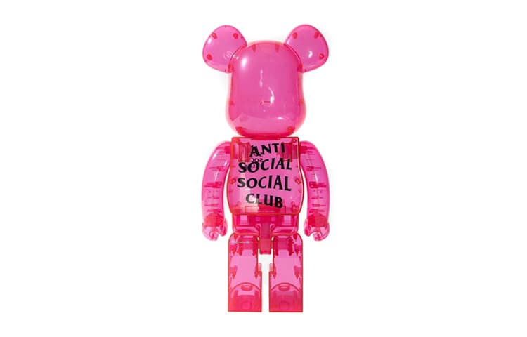 Фигурка BE@RBRICK x Anti Social Club Transparent Pink - изображение 4