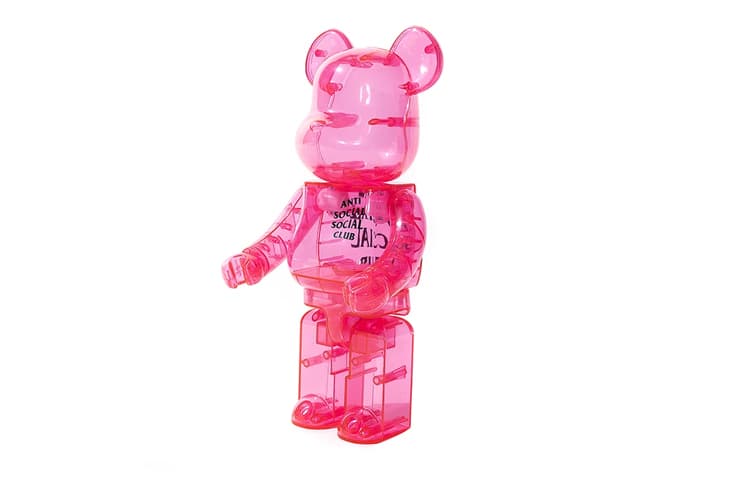 Фигурка BE@RBRICK x Anti Social Club Transparent Pink - изображение 2