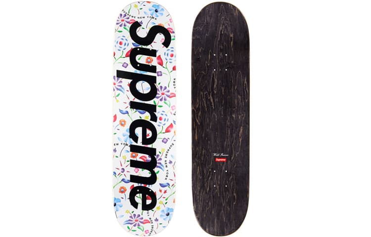 Supreme Week 0 Airbrushed Floral Skateboard - изображение 2