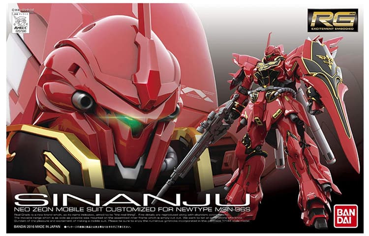 BANDAI RG 1144 UC MSN-06S 13cm - изображение 4