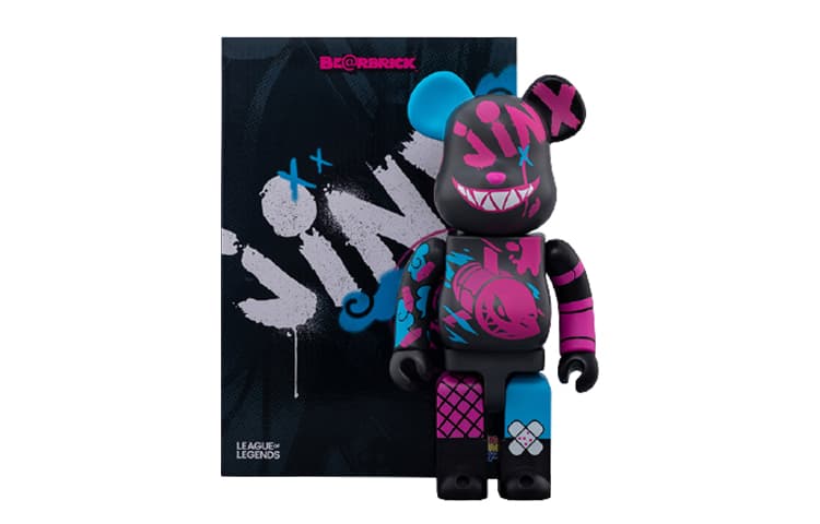 Фигурка BE@RBRICK x League of Legends Jinx Graffiti Figure 100%400% - изображение 3