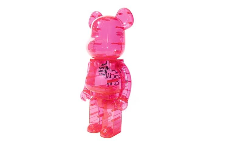 Фигурка BE@RBRICK x Anti Social Club Transparent Pink - изображение 6