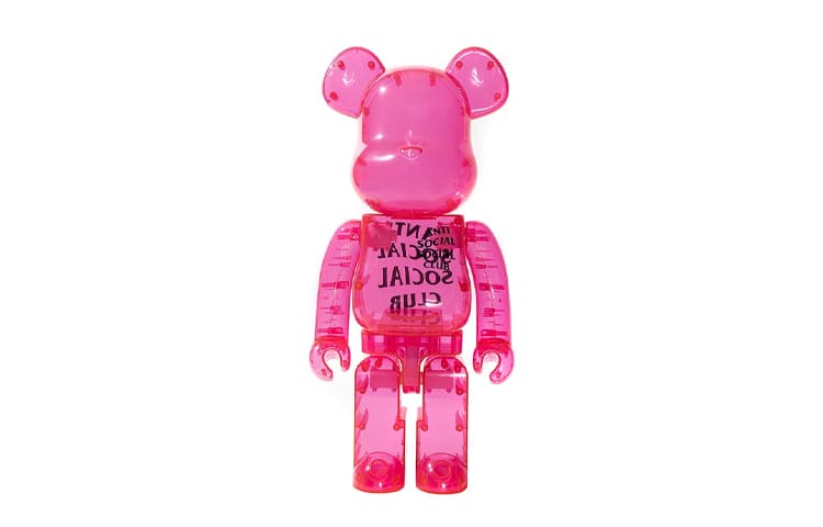 Фигурка BE@RBRICK x Anti Social Club Transparent Pink - изображение 5