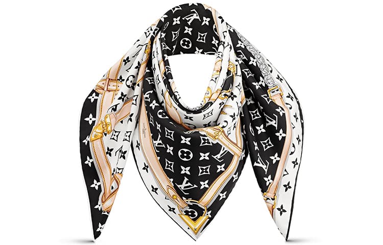 Платок Louis Vuitton Scarf Black - изображение 3