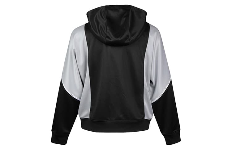 Куртка Nike Sportswear Logo Hoodie Jacket Black White - изображение 2