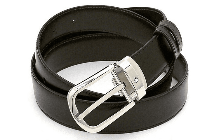 Ремень Montblanc Curved Horseshoe Steel Pin Buckle Belt - изображение 2