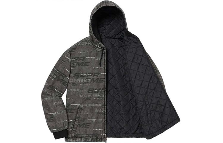 Куртка Supreme FW19 Week 9 Reversible Dimensions Logo Denim Work Jacket - изображение 4