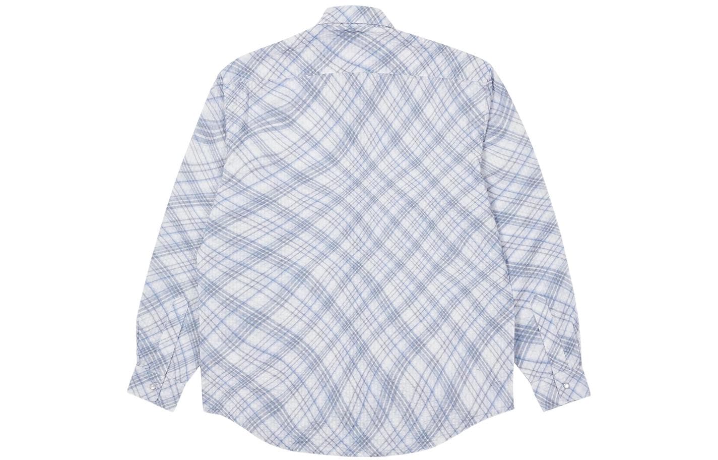 Рубашка PALACE Warp Check Shirt Blue - изображение 2