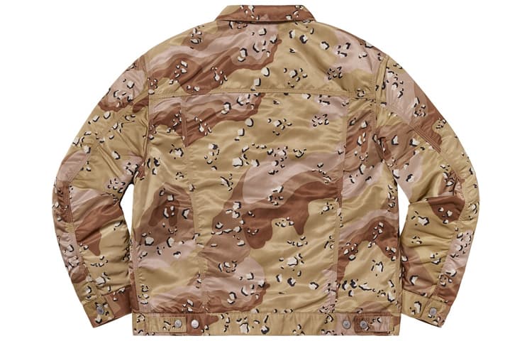 Куртка Supreme x Levi's Nylon Trucker Jacket Yellow Camo - изображение 2