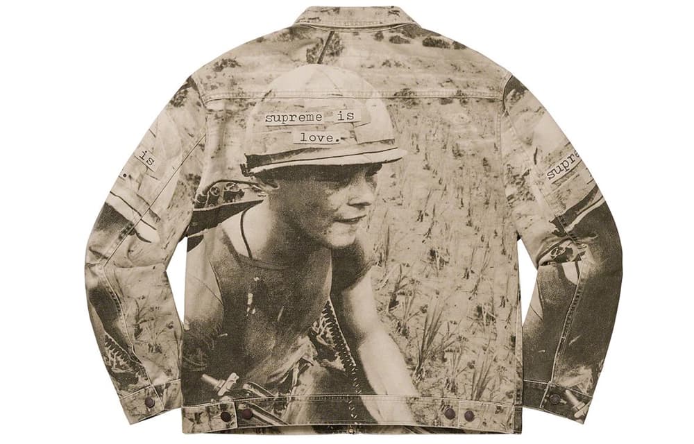 Куртка Supreme Is Love Denim Work Jacket Khaki - изображение 2
