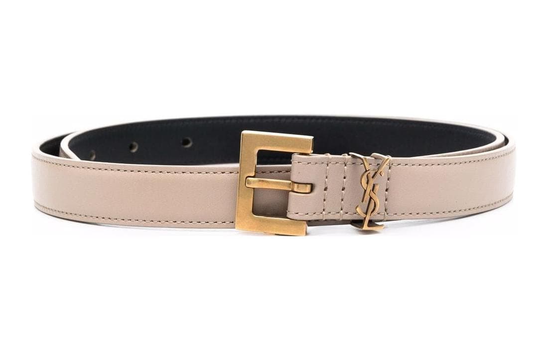 Ремень SAINT LAURENT Brown Calfskin Belt - изображение 3