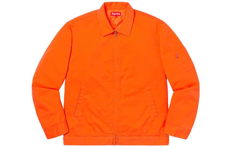 Куртка Supreme Cop Car Embroidered Work Jacket Orange - изображение 2