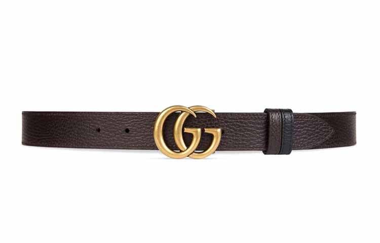 Ремень Gucci Double G Buckle Belt Black Brown - изображение 3