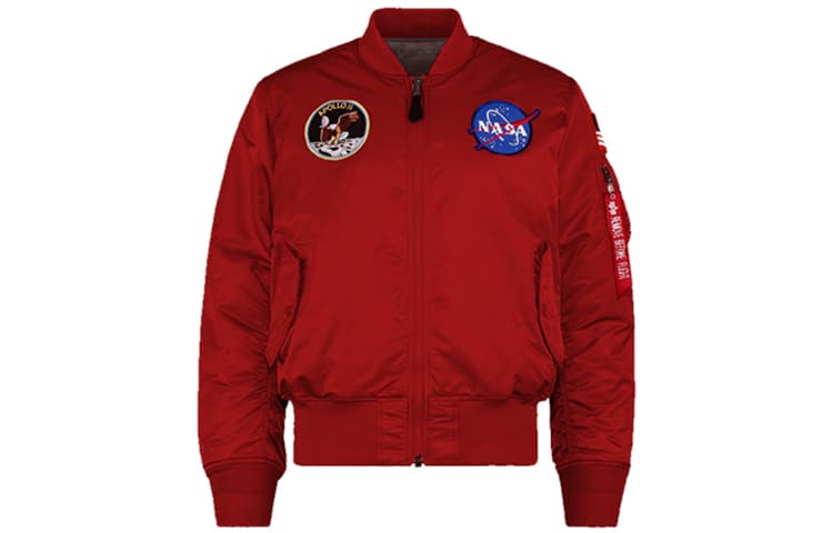 Куртка Alpha Industries Apollo Embroidered Flight Jacket Burgundy - изображение 2