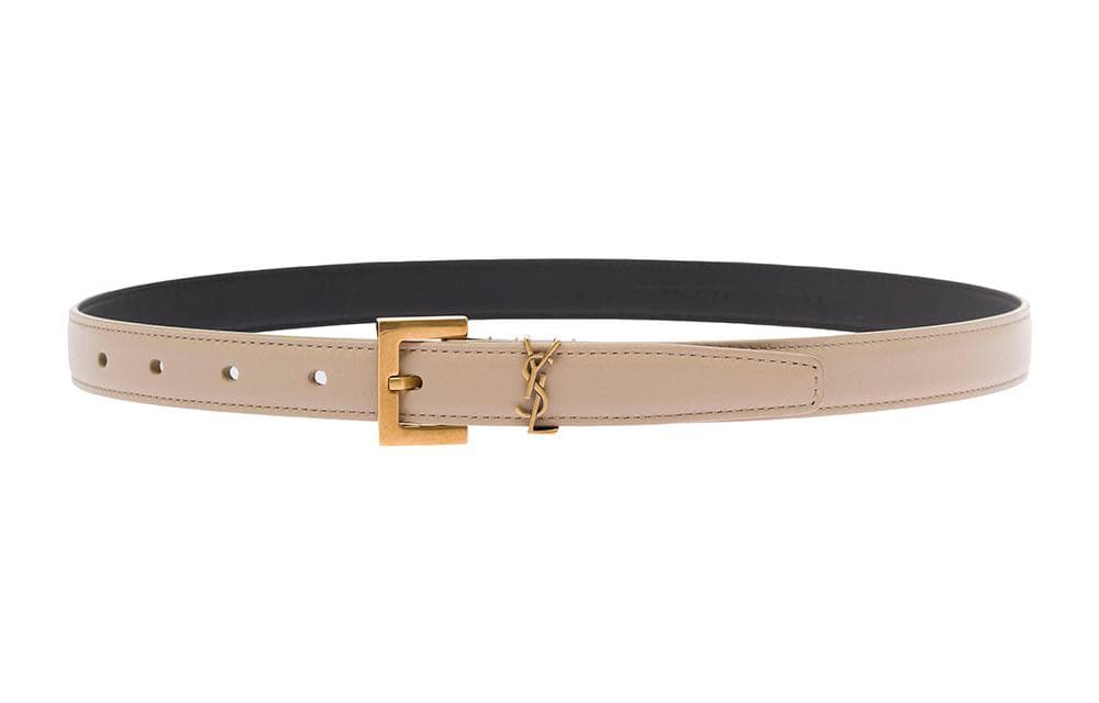 Ремень SAINT LAURENT Brown Calfskin Belt - изображение 2