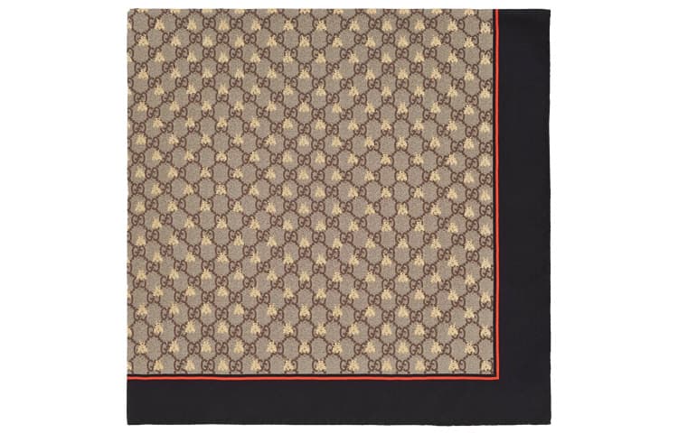 Платок Gucci GG Bee Silk Scarf - изображение 2