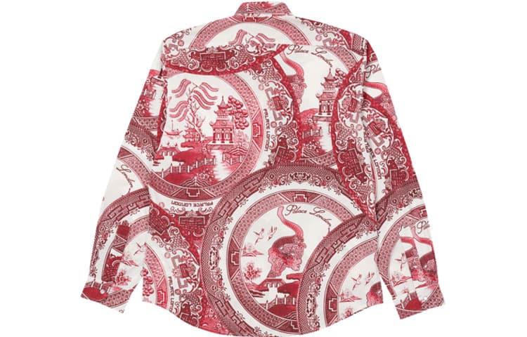Рубашка PALACE SS22 China Plate Shirt Red - изображение 2