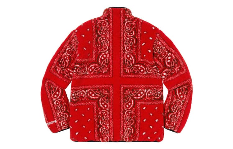Куртка Supreme FW19 Reversible Bandana Fleece Jacket - изображение 2