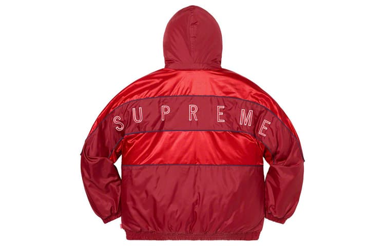 Куртка Supreme FW19 Sports Piping Puffy Jacket Red - изображение 2