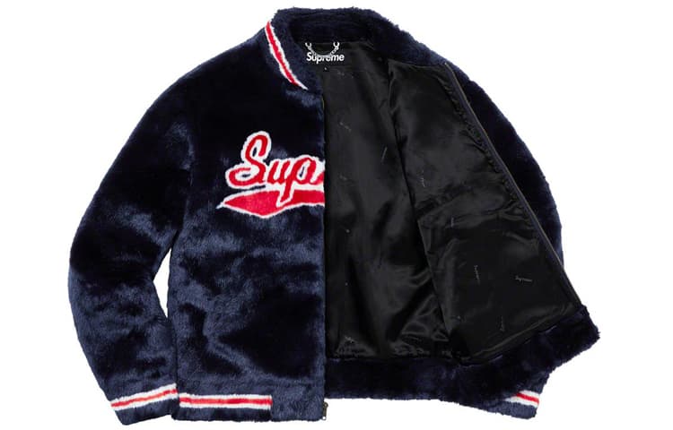 Куртка Supreme SS20 Week 1 Faux Fur Varsity Jacket - изображение 2